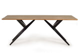 Giner and Colomer  Dining Table Crafted In Acacia Wood With Metal Base