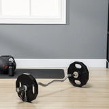 SPORTNOW Olympic Weight Plates Set, Metal and Rubber Bumper Plates Weights Discs with 2"/5cm Holes, for Home Gym Weight Lifting Strength Training, 2 x 10kg, Black