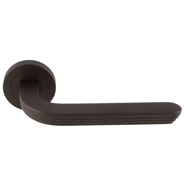 CLOUD LEVER ON CONCEALED FIXED ROUND ROSE BUO (MATT BRONZE) - MATT BRONZE - PAIR
