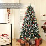 HOMCOM 6ft Snow-Dipped Artificial Pine Christmas Tree