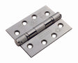 102 X 76 X 3MM BALL BEARING HINGE GRADE 13 - 316 C/W SCREWS (PAIR) - SATIN STAINLESS STEEL - PAIR