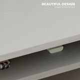 HOMCOM Modern Computer Desk, Home Office Table, Small Writing Desk with Storage Shelf, 90 x 50cm, Grey