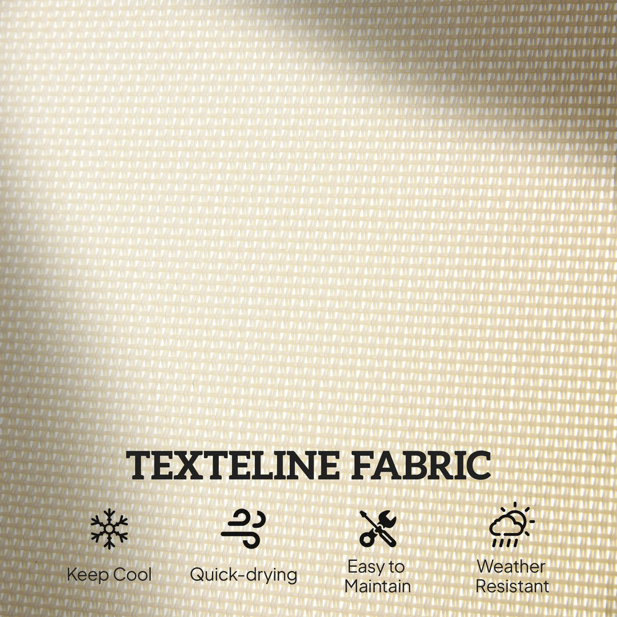 Outsunny 2-Person Outdoor Glider Bench Patio Double Swing Gliding Chair Loveseat w/Power Coated Steel Frame for Garden Patio Porch, Cream