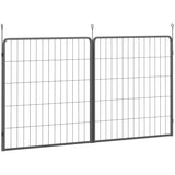 PawHut 2 Piece Dog Pen Expansion Pack for 80cm High Animal Pen with 3 Connecting Stakes