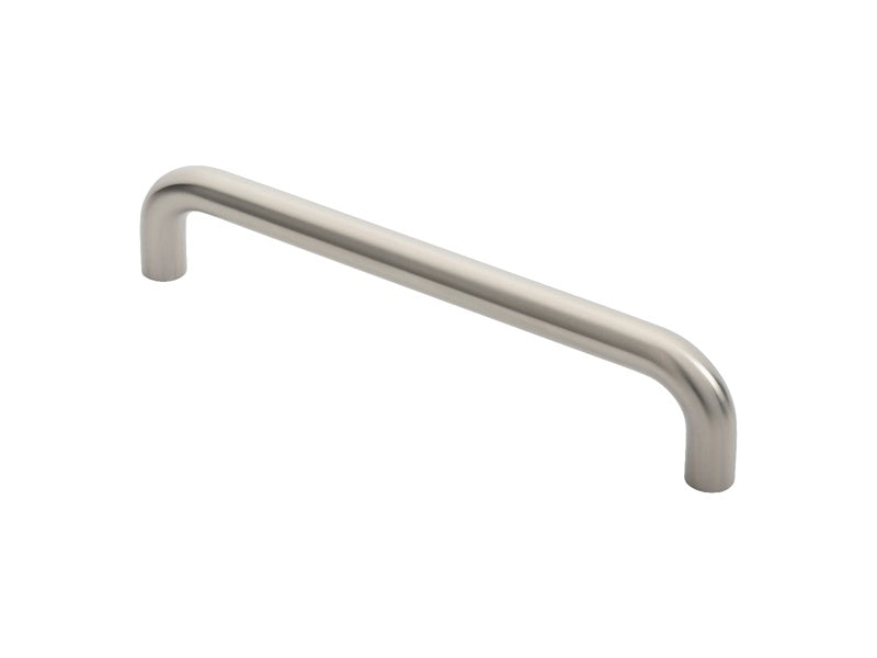 22MM DIA. D PULL HANDLE - 300MM C/C - BOLT THROUGH FIXING_x005F
 - SATIN STAINLESS STEEL - EACH