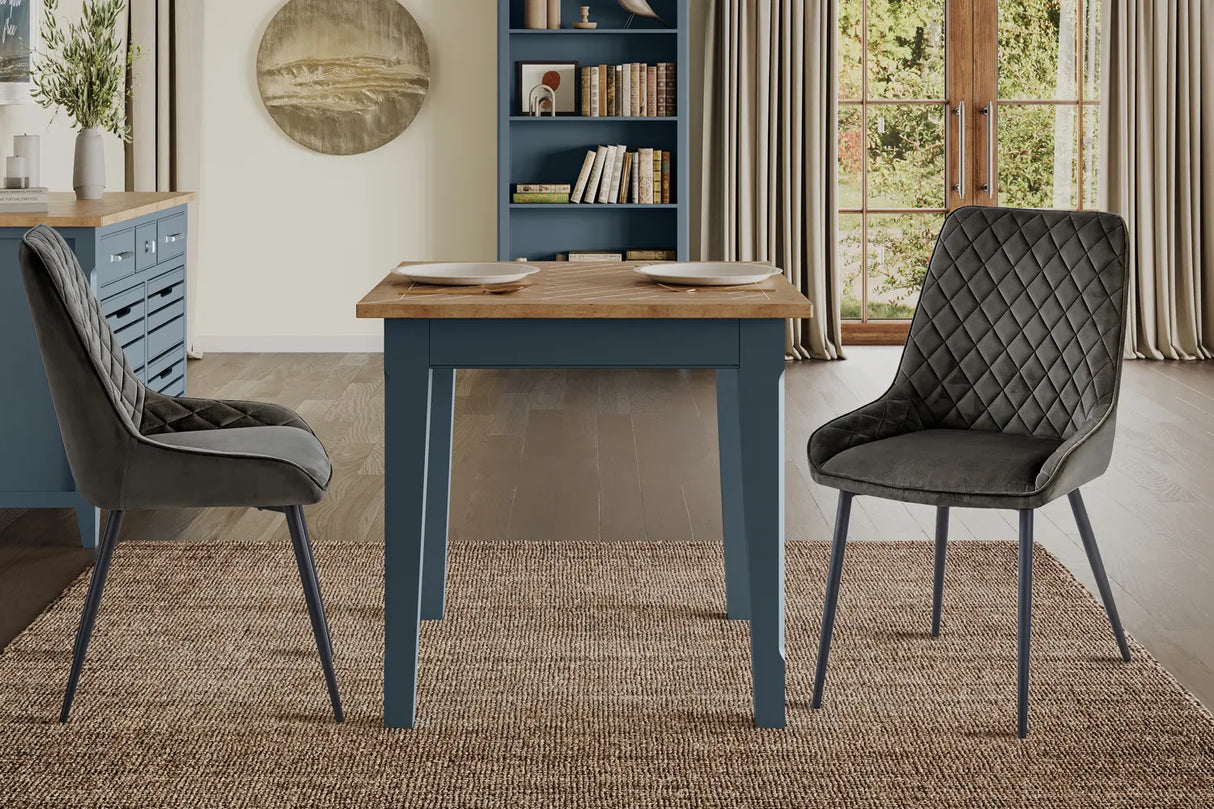 Signature Blue Square Dining Table