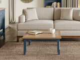 Signature Blue - Square Open Coffee Table