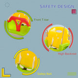 Outsunny 3 in 1 Detachable Kids Swing Seat with Safety Belt, Adjustable Rope for Indoor, Outdoor, Playground, Garden, Green
