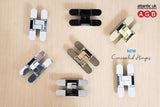 AGB Eclipse Adjustable Concealed Hinge - Polished Brass - Each