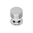 FTD RINGED CUPBOARD KNOB 17MM - POLISHED CHROME - 15.5 (15.5 ) - EACH