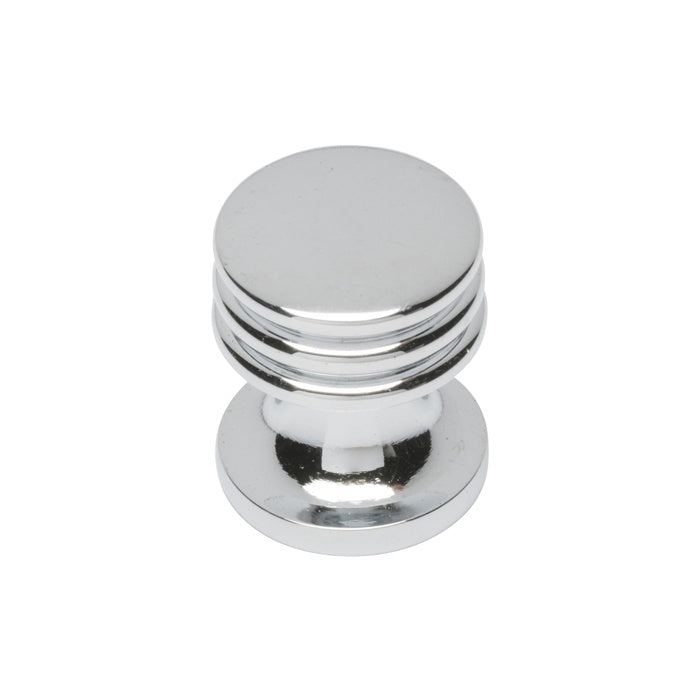 FTD RINGED CUPBOARD KNOB 17MM - POLISHED CHROME - 15.5 (15.5 ) - EACH