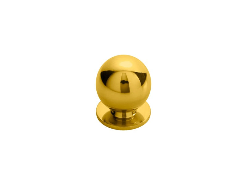 FTD BALL KNOB 25MM - POLISHED BRASS - 25 ( 25 ) - EACH