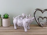 Small Ceramic Flying Pig, 18.5cm