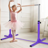 Adjustable Gymnastics Bar Horizontal Bar for Kids-Purple
