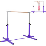 Adjustable Gymnastics Bar Horizontal Bar for Kids-Purple