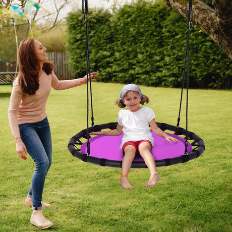Adjustable crow&#39;s nest round swing