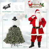 Pre-lit Mannequin Hinged Dress Form Artificial Christmas Tree for Home Office