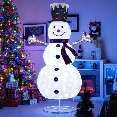 Pre-Lit Pop-up Christmas Decoration with 180 Cold White LED Lights