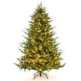 Pre-Lit Christmas Tree with LED Lights and 8 Lighting Modes-6 ft