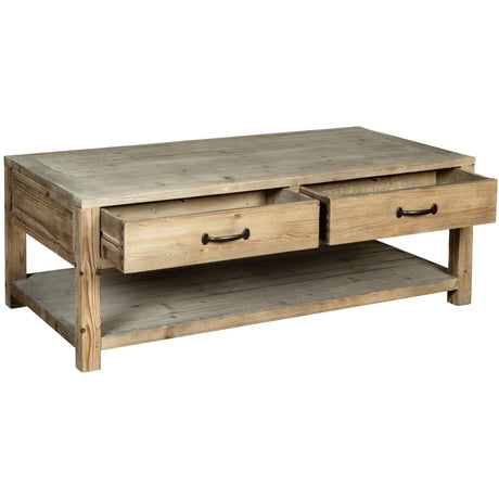 Coffee Table With 4 Drawers
