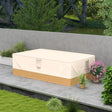 Outsunny Garden Furniture Covers Waterproof, 600D Oxford Outdoor Furniture Cover with 4 Air Vents, 275 x 208 x 78 cm, Beige