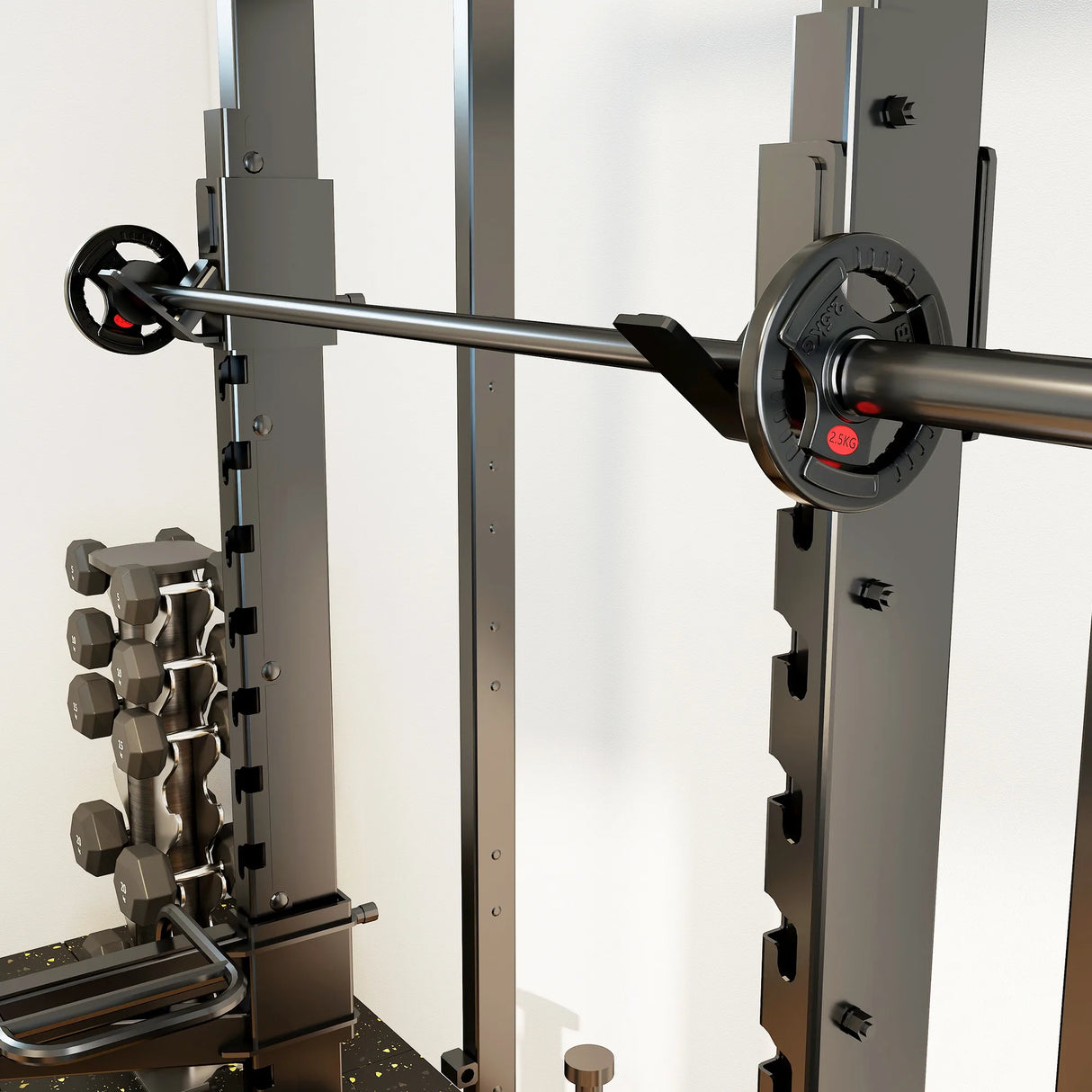 SPORTNOW Olympic Weight Plates, 2"/5cm Weight Disc Pair with Tri-Grips, 2 x 2.5kg Dumbbell Plates for Weightlifting and Strength Training Home Gym Fitness Workout, Black