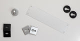 CleanTouch Finger Plate Pre drilled with screws 350mm x 75mm - Satin Stainless Steel - Each