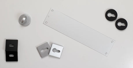 CleanTouch Anti-Bac WC Turn and Release on Minimal Square Rose - Satin Chrome - Each