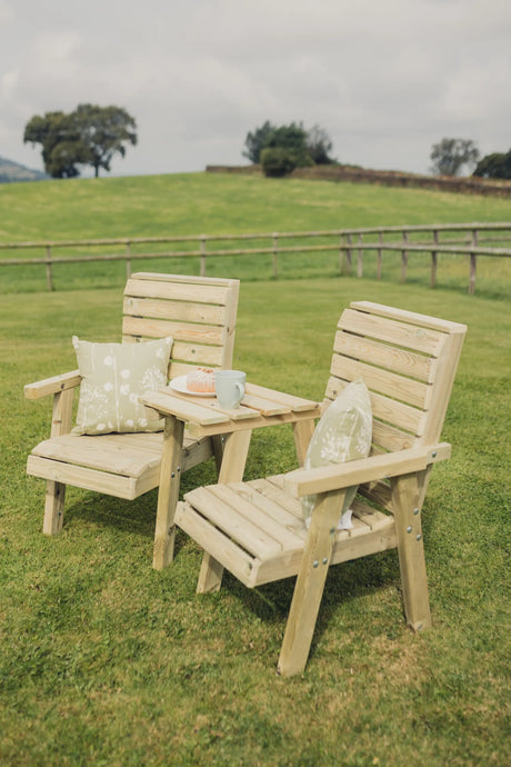 CLOVER LOVE SEATS WITH ANGLED TRAY