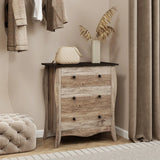 Closet Storage Organizer with 3 Folding Fabric Drawers and Anti-tipping Kit-Brown