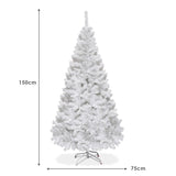 5 ft White Artificial PVC Christmas Tree