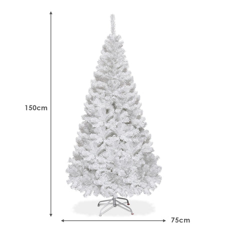 5 ft White Artificial PVC Christmas Tree