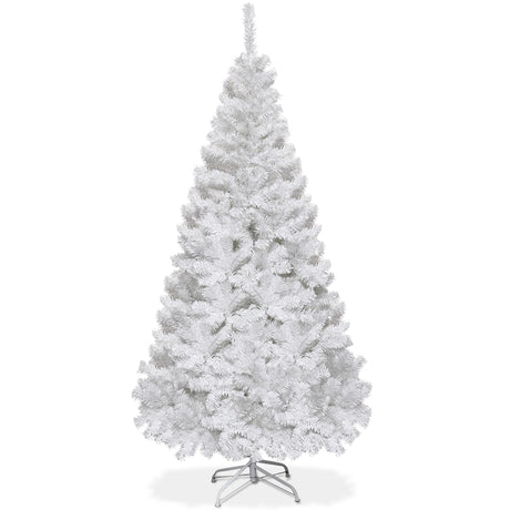 6 ft White Artificial PVC Christmas Tree w/ Stand-6 ft