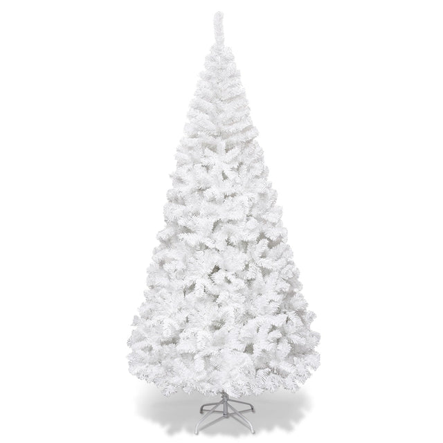 7 ft  White Artificial PVC Christmas Tree with Stand