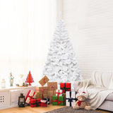 7 ft  White Artificial PVC Christmas Tree with Stand