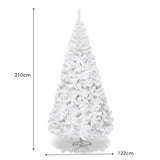 7 ft  White Artificial PVC Christmas Tree with Stand