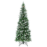 5 / 6 / 7.5 Feet Artificial Pencil Christmas Tree with Pine Cones
