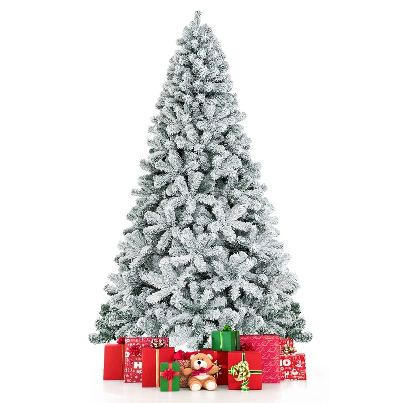 2.3m Snow Flocked Artificial Christmas Tree with 1010 Tips