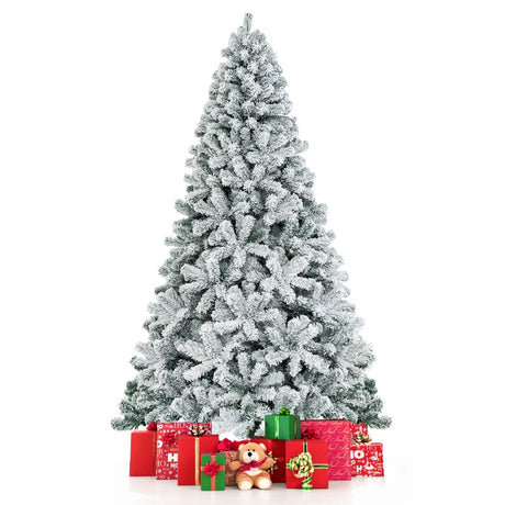 2.3m Snow Flocked Artificial Christmas Tree with 1010 Tips