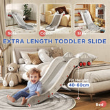 AIYAPLAY Kids Slide for Bed, Sofa, with Extended Length, Easy to assemble and Store, Grey