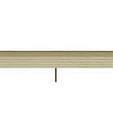 Outsunny Retractable Pergola Cover, 2.55 x 2.5 m Replacement Canopy Fabric for 3 x 3 m Frame, Roof Top Only, Beige