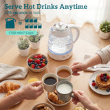 HOMCOM Kettle and Toaster Set, 1.7L 3000W Rapid Kettle with Strix Thermostat, 4 Slice Toaster with 7 Browning Controls, Cream