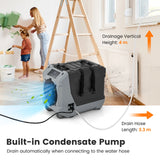 85 L/Day Commercial Dehumidifier with Auto Defrost-Black