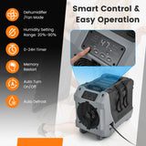 85 L/Day Commercial Dehumidifier with Auto Defrost-Black