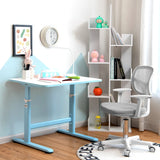 Adjustable Desk Chair with 5 Rolling Casters for Kids-Gray