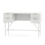 48 Inch Home Office Computer Desk with 4 Drawers-White