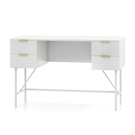 48 Inch Home Office Computer Desk with 4 Drawers-White
