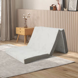 Cool Gel Memory Foam Folding Mattress with Bamboo Cover and Mesh Border Fabric-S