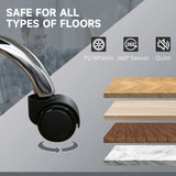 Vinsetto Massage Office Chair, Heated Reclining Computer Chair with Adjustable Height and Footrest, Black