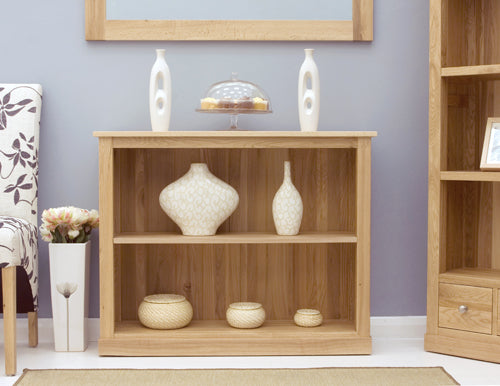Mobel Oak Low Bookcase